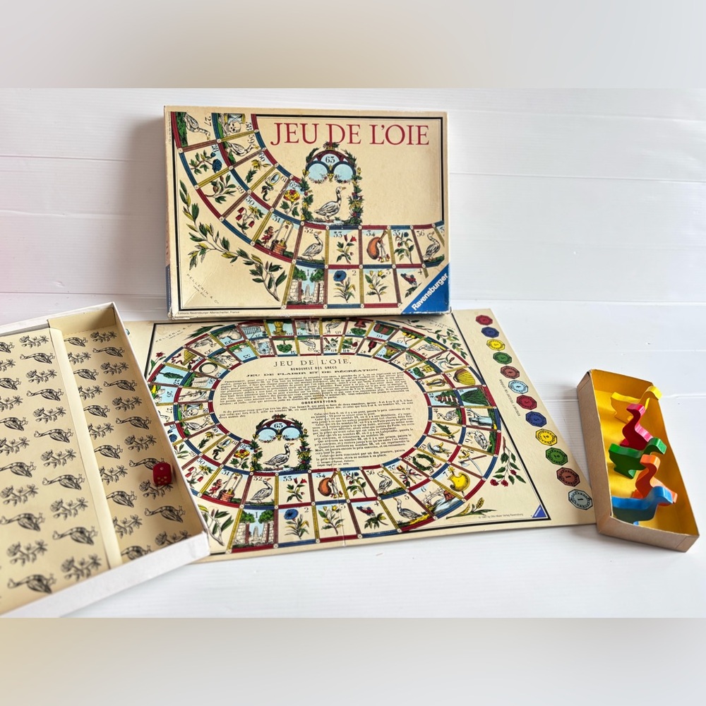 Vintage Jeu de l'Oie Ravensburger Board Game 1981